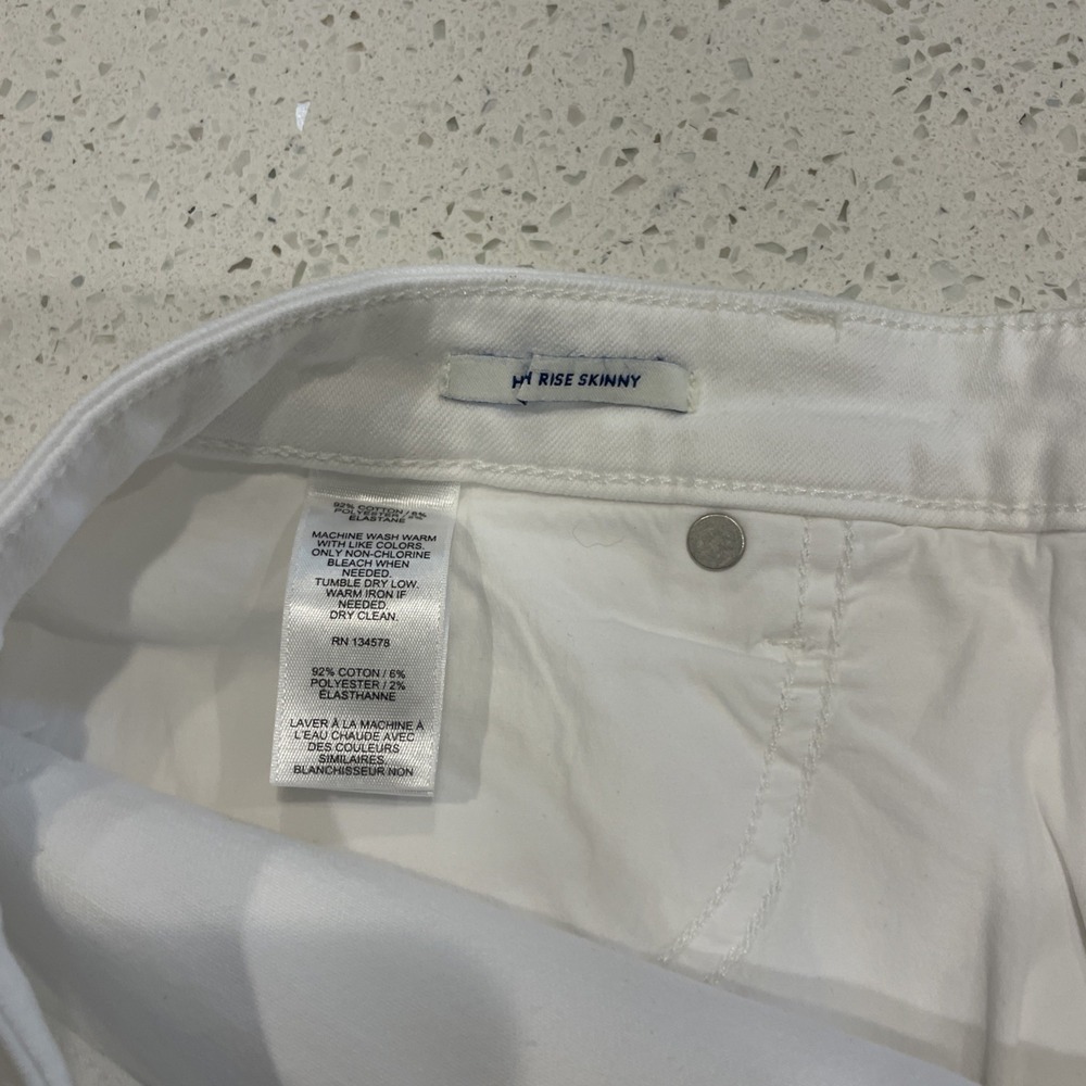 NEW Vineyard Vines Jamie High Rise Skinny Jeans In Ecru/Ivory Womens Size 34 - Picture 5 of 5